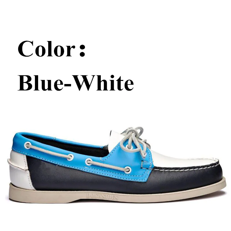 Men Genuine Leather Docksides Classic Boat Shoes,Men Designer Sneakers For Hommme Femme Green Loafers Y009