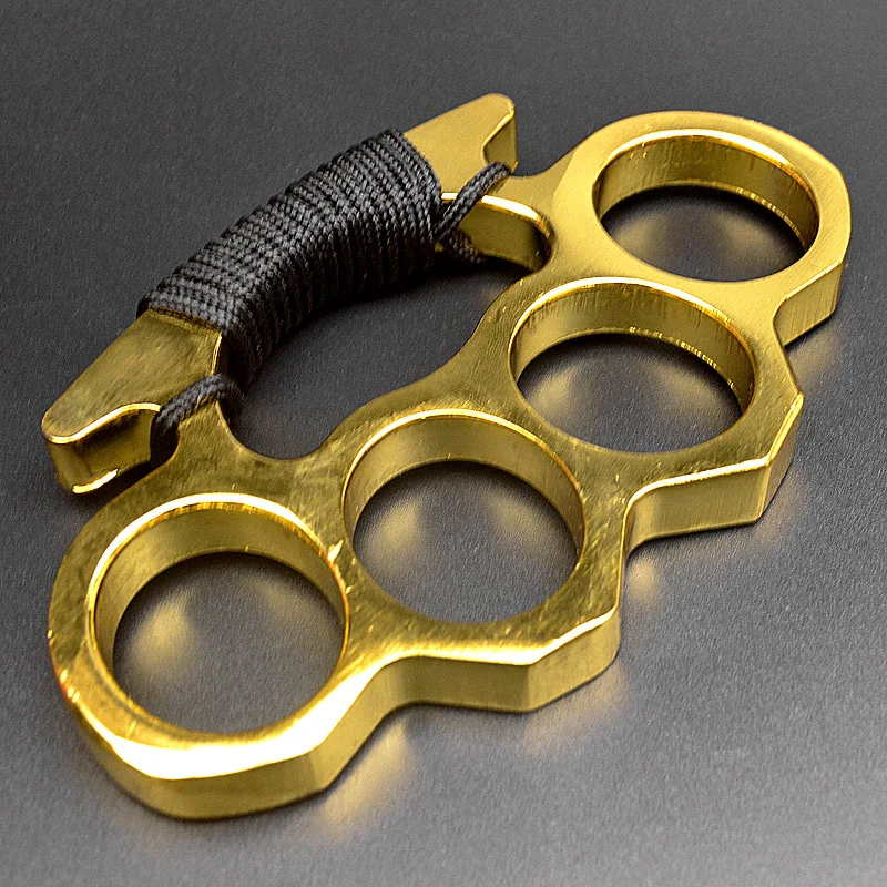 

Thicken Metal Alloy Skeleton Self Defense Brass Knuckles Car Window Tool With Twining Rope Fidget Sport Toys окѬвака для пива