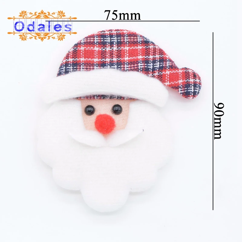 12 шт./лот смешанный стиль Санта Клаус шитье сделай сам рукоделие голова пряжка