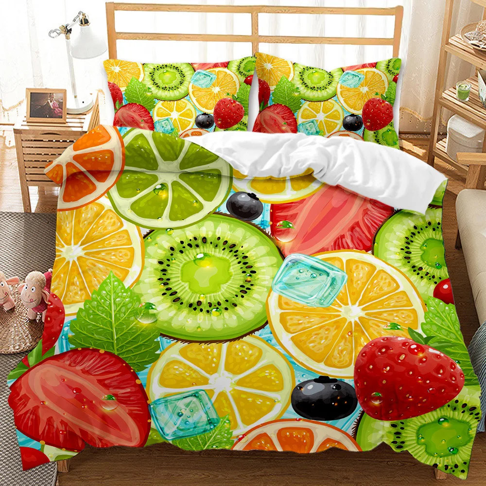 Child Favorite Candy Printed Bedding Set Euro Bed Linen Duvet Pillowcase Cover Double Bedroom Bedclothes Hot Sell Comforter | Дом и сад