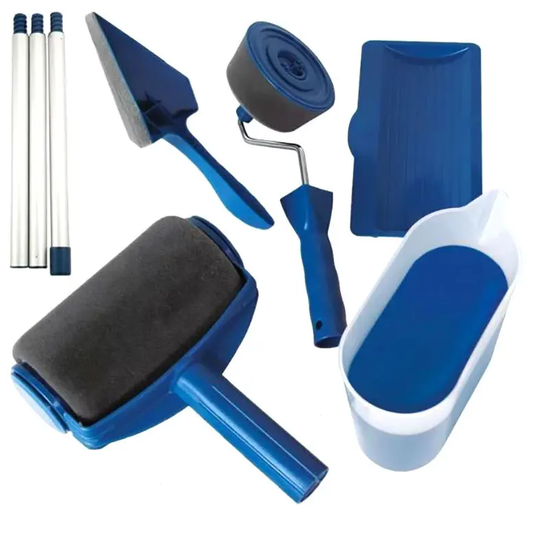 

8Pcs Multifunction Paint Runner Roller Kit Pro Corner Brush Household Office Wall Decorate DIY Handle Painting Set Tools Rollers
