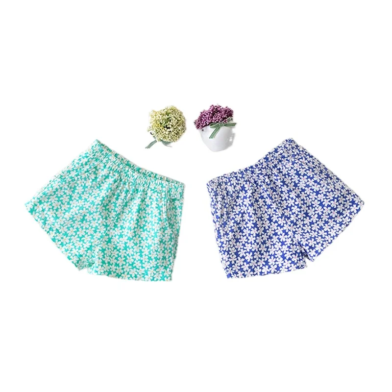 

WLG Girls Floral Shorts Baby Trousers Summer Green Blue Printed Casual Shorts Toddler Girl All Match Bottoms for 6-24 Months