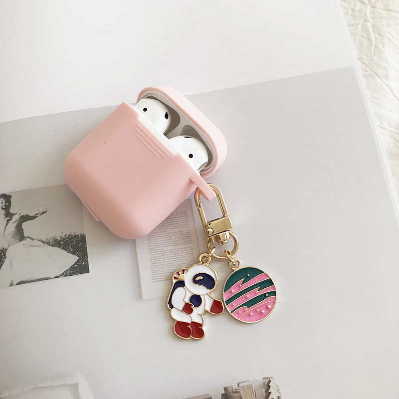 Роскошная Милая подвеска Звезда Луна для Apple Airpods 1 2 аксессуары чехол наушников
