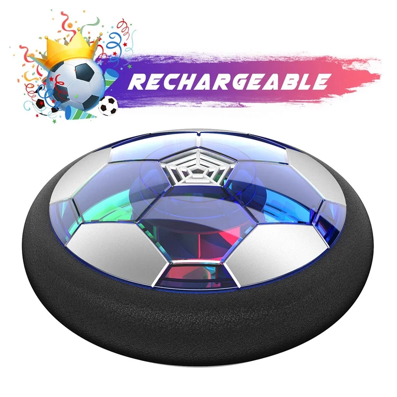 Детские игрушки Air Power Soccer Disc перезаряжаемый плавающий футбольный мяч со