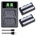 Аккумулятор для камеры 2PC 2600 мАч  NP F550 + зарядное устройство USB с Type C для Sony