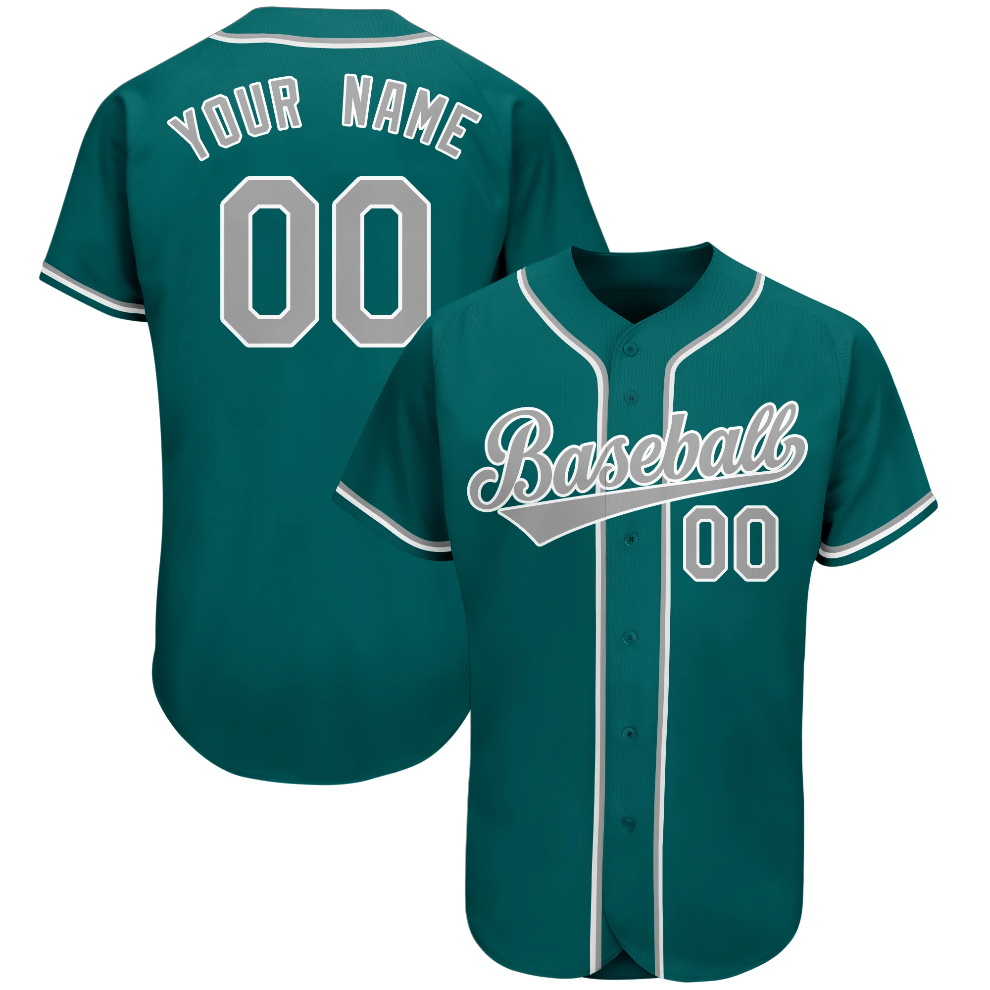 2020 Personalized Baseball Jersey,Soft Mesh Moisture-absorbing Sportswear Team Name&Number-stitching for Men Outdoors/Indoors