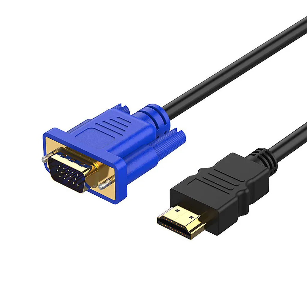 

HDMI to VGA Cable HD-15 D-SUB Video Adapter Converter Cable TV PC Monitor