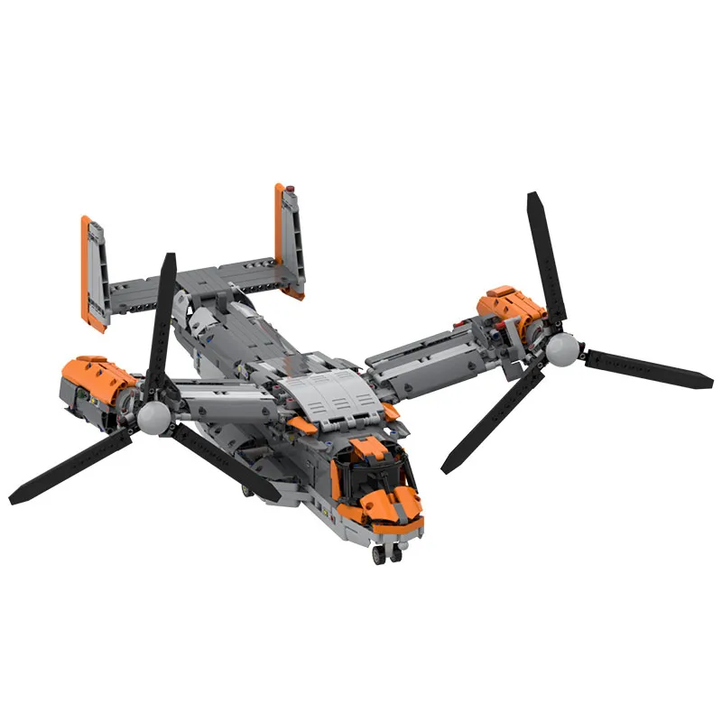 

1651pcs MOC Building Blocks electric V-22 Osprey Aircraft Model Set Plane Fighter Diy Toy Bricks Kids Toys for Christmas Gifts