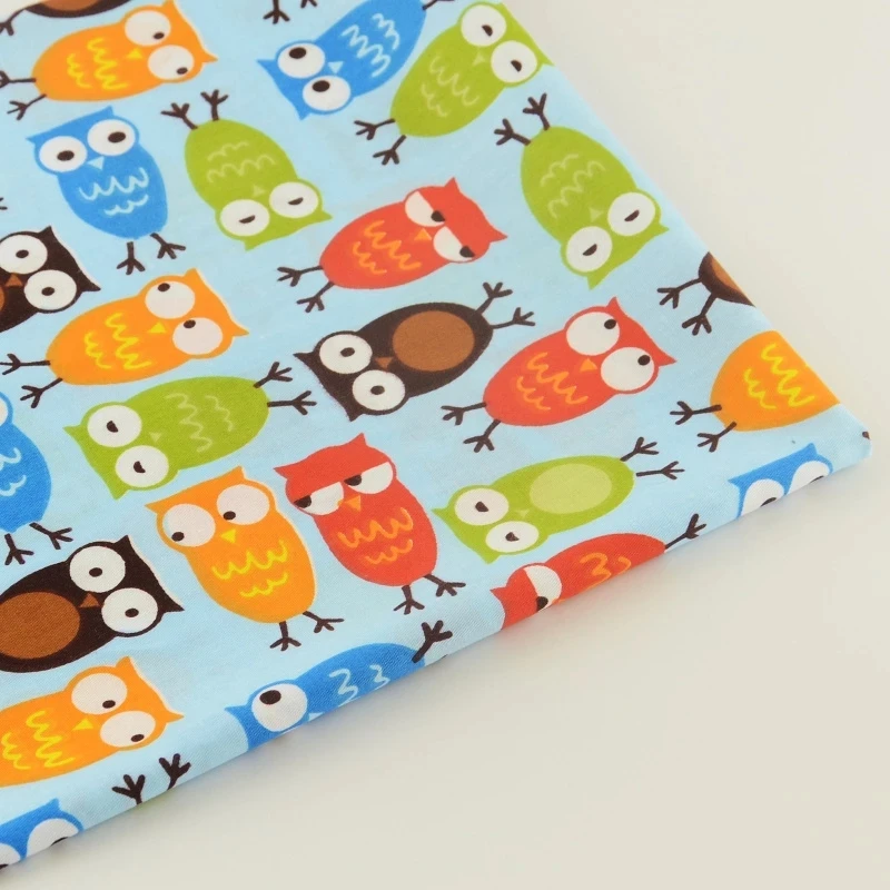 100% хлопок ткань саржа прекрасный дизайн Совы постельные принадлежности швейная
