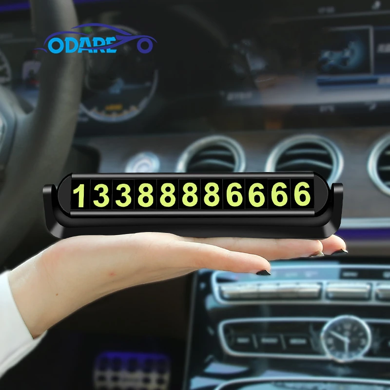 Автомобильная Временная парковочная карта телефонная карточка номер телефона