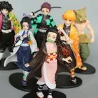 Аниме Demon Slayer фигурка Kimetsu No Yaiba Kamado Tanjirou Nezuko Zenitsu фигурка Inosuke ПВХ Модель Игрушки для мальчиков подарок на день рождения