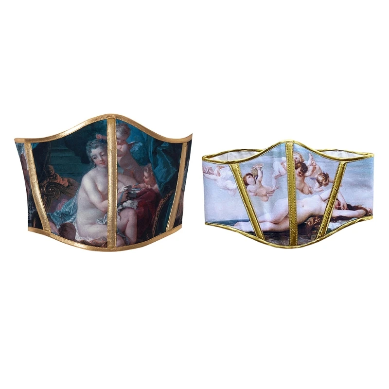 

Women Girls Vintage Style Costume Waist Belt Body Shaper Steampunk Sexy Waist Bands Waist Decoration Daily Accessory