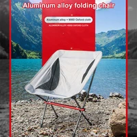 portable camping chair ultralight folding outdoor hiking fishing chair oxford cloth folding lengthen beach picnic moon chair