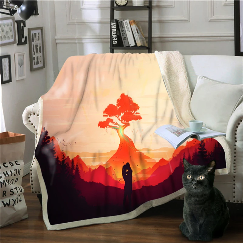 Рождественские украшения для дома зимнее одеяло 3D цифровая печать диван сказка