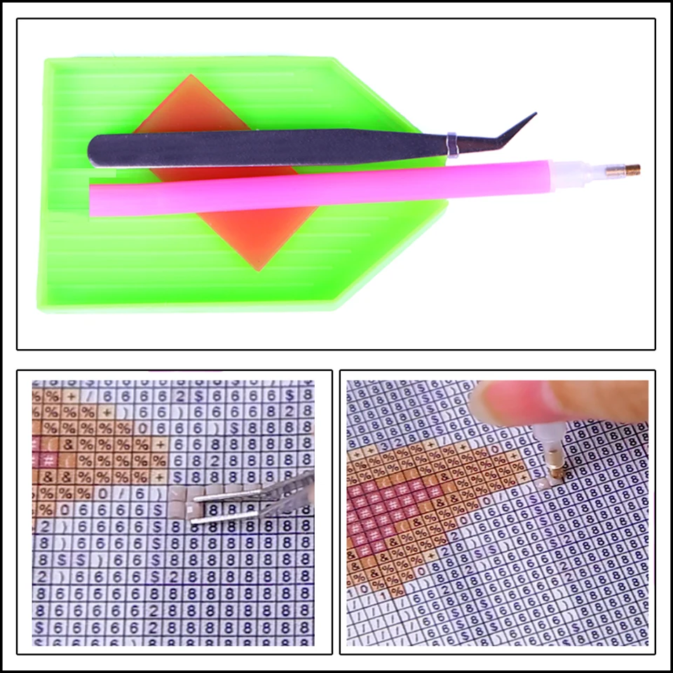 5D алмазная живопись ручной работы 5 панелей с красными листьями деревом пейзажем
