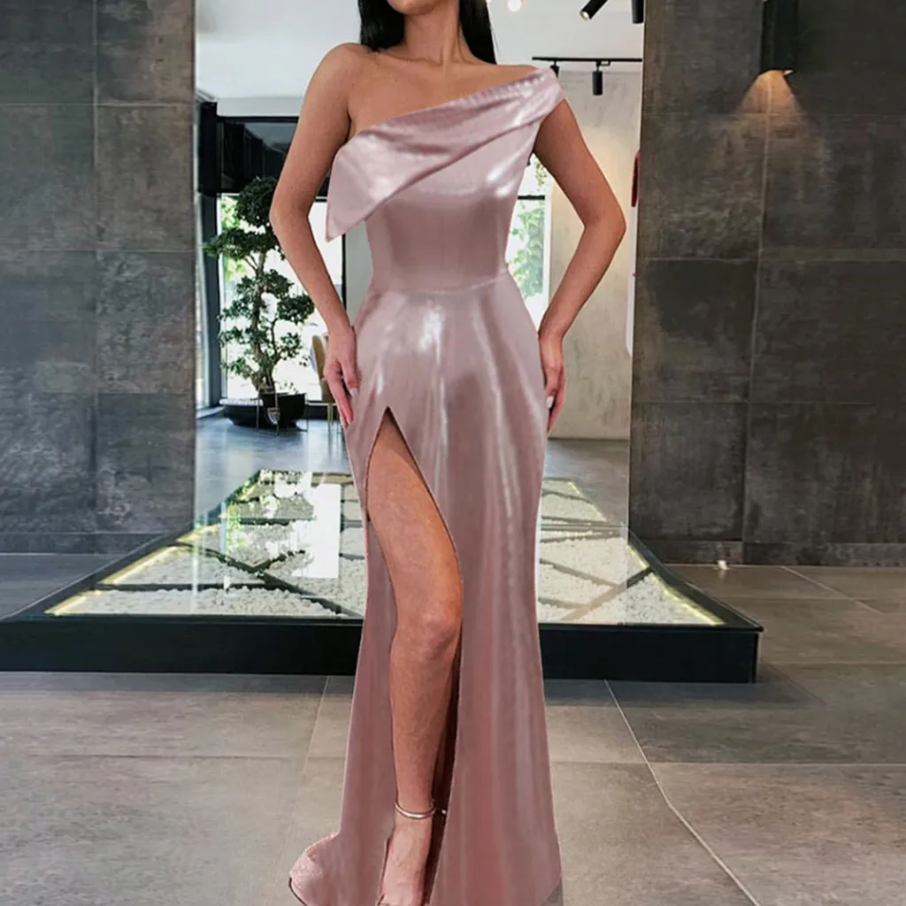 Элегантное женское Платье макси с блестками вечерние платья для выпускного