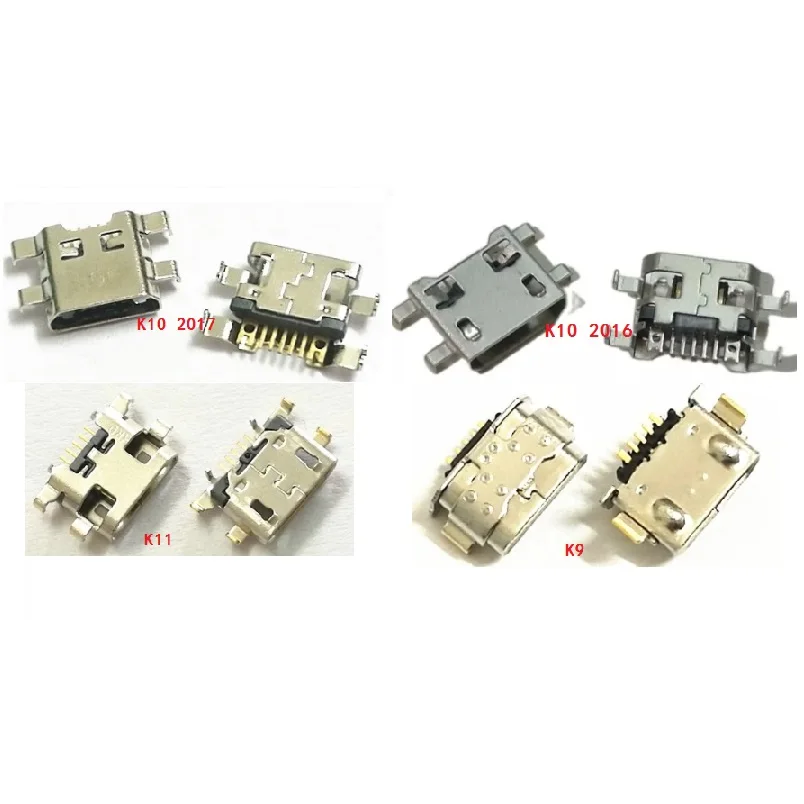 100 шт./лот разъем для USB порта зарядки док станция LG K9 K11 K10 K4 2017 2016|Шлейфы мобильных