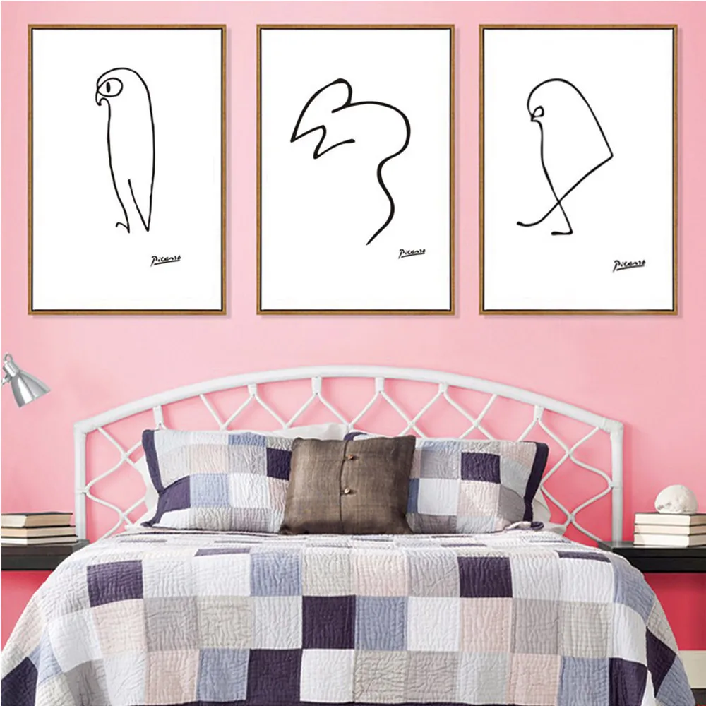 Новый современный минималистичный абстрактный животный Пикассо Художественная