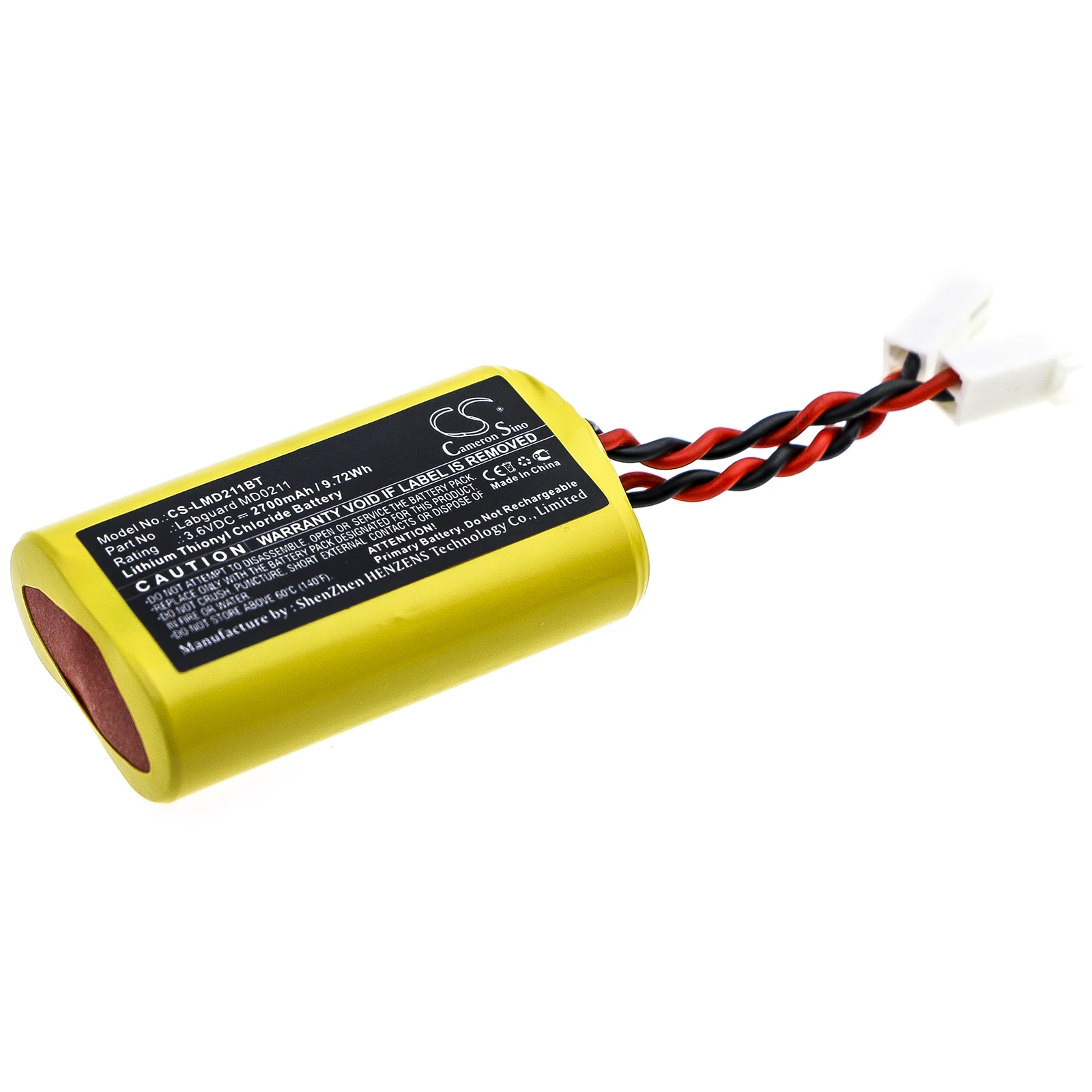 

Аккумулятор для Allarme Labguard MD0211, 3,6 В/мА