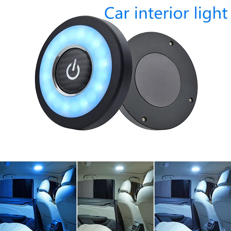 

Wireless LED USB Car Interior Ceiling Dome Reading Light Roof Magnet Lamp Car Styling Auto Night light Trunk Rechargeable