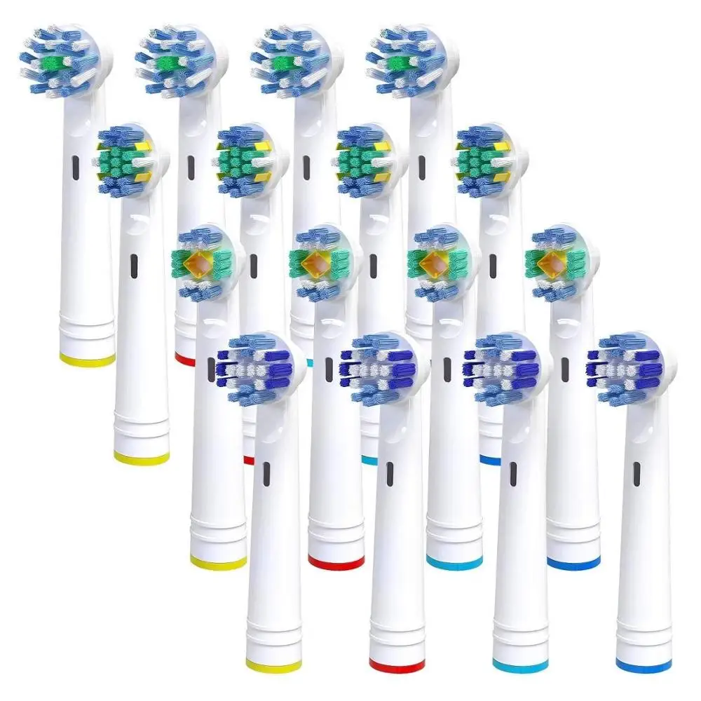 

16pcs Brush Heads for Oral B Toothbrush, Compatible with Pro Genius and Smart, Including Floss, Cross, Precision & Whitening