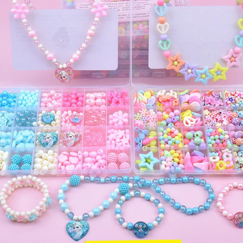 

Girl Educational Toys Necklaces Bracelets Jewelry Making Beads Bracelet Kit Set Diy Beads Toys For Children Hacer Pulseras Nina