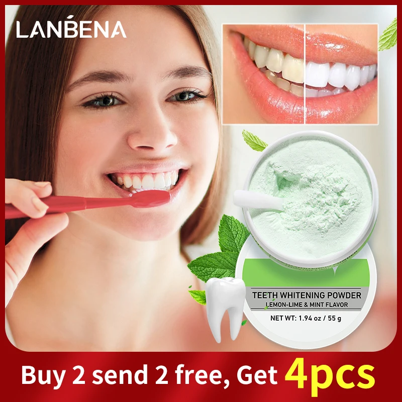 

Порошок для отбеливания зубов LANBENA, спутанный лимон, лайм, гигиена, чистка зубов, удаление зубов, клетка, безопасная защита, яркий уход за зуб...