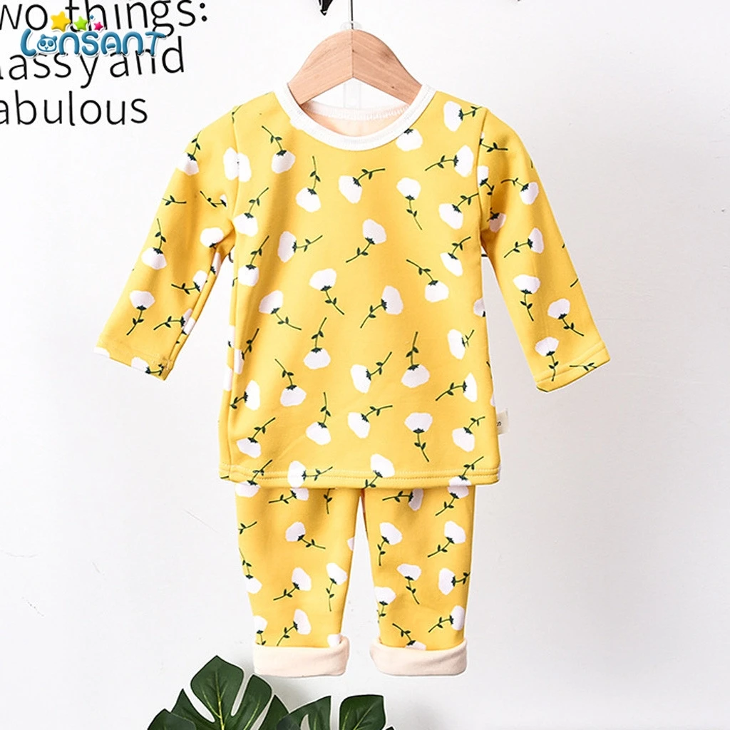LONSANT 2T-6T Cotton 2pcs Baby's Sets Long Sleeve Kids Boys Children O Neck two-piece Toddler Boy Clothes N30 | Детская одежда и