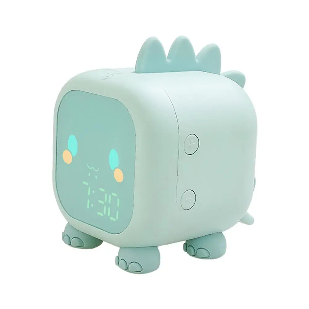 

Alarm Cock For Kids - Dinosaur Clock - Digital Alarm Clock - Bedroom Bedside Clock For Kids With Indoor Temperature Children's