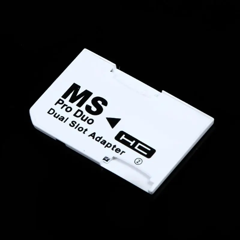 Двойной слот Micro для SD SDHC TF карта памяти MS Card Pro Duo Reader набор карт двойная белая PSP