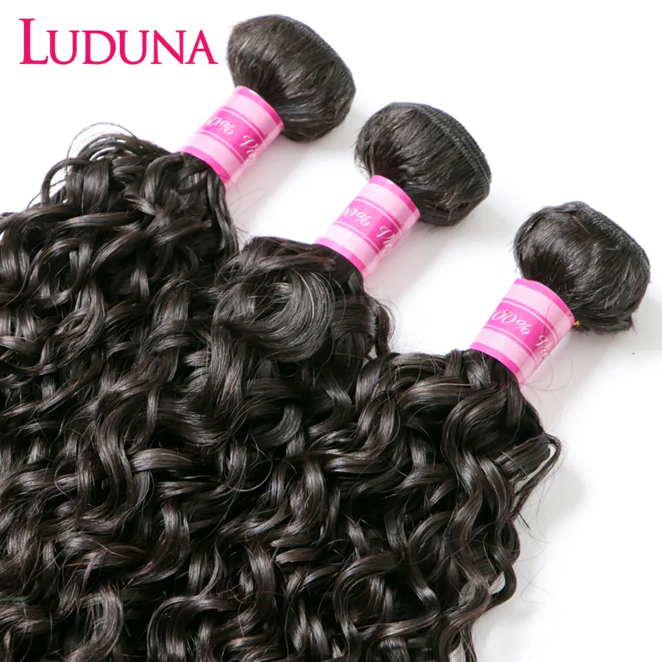 Волнистые волнистые пряди малазийские волосы 1/3/4 пучка предложения 100%