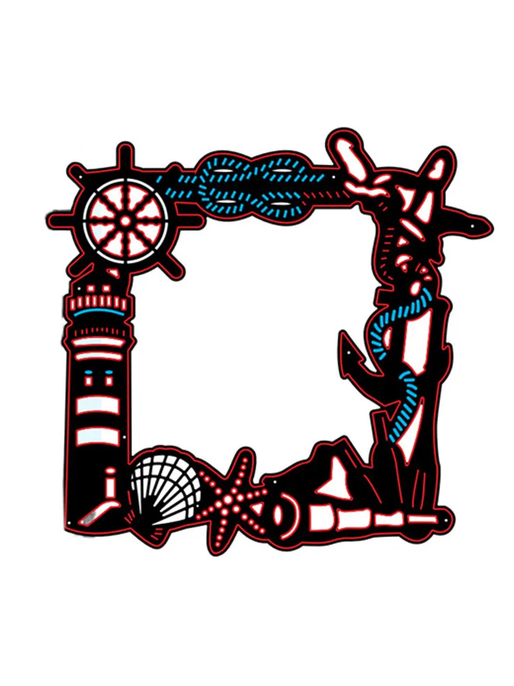 Морской рамка рождественские заготовки Скрапбукинг Новое поступление