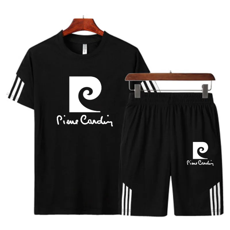 

Summer men's sportswear quick-drying sports suit men's T-shirt shorts 2-piece set of new large size T-shirt Europe code M-XXL
