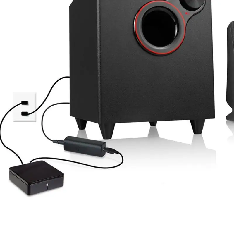 

P82B Durable Car Anti-interference Home Stereo Clear Sound Aux ABS Safe Ground Loop Portable Noise Isolator Speakers Wi