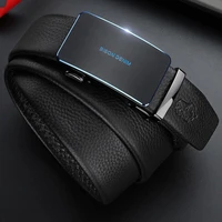 bison denim luxury genuine leather belt for men automatic buckle luxury cowskin mens belt casual formal male belt and gift box