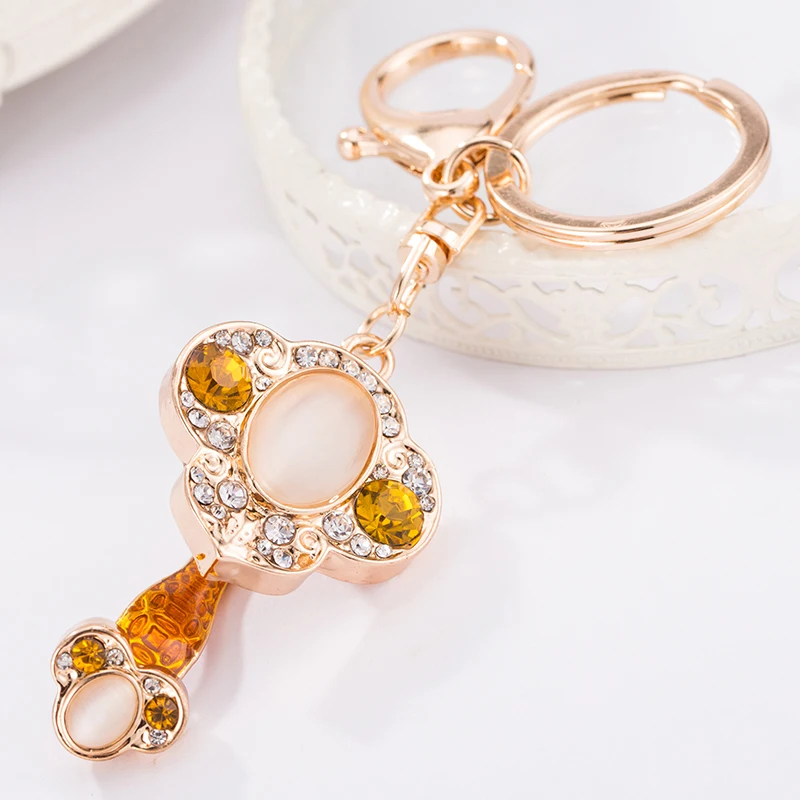 Брелок в китайском стиле с надписью на удачу Ruyi модный металлический брелок