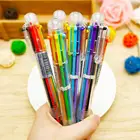 1 шт., разноцветная шариковая ручка, 0,5 мм, 6 в 1