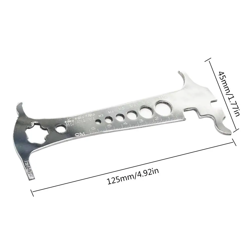 

Bicycle Chain Checker Portable Chain Wear Indicator Bike Accessory For Bike Chain Bike Gauge Tool Wear Gauge Calipers
