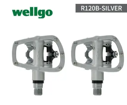 Педали Wellgo R120B MTB для горного велосипеда бесцветные педали с бутсами SPD совместимы