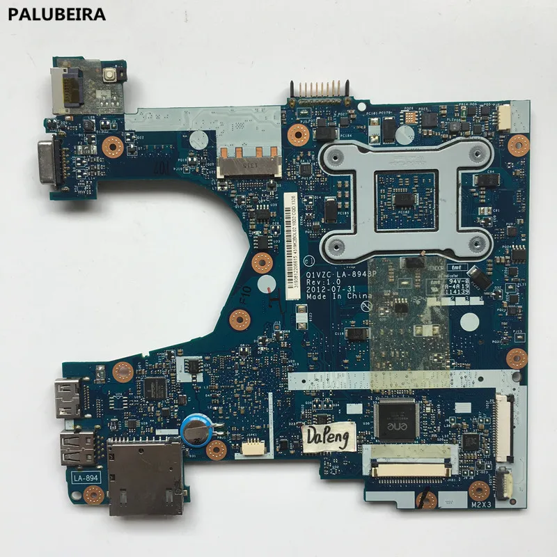 PALUBEIRA NBM8911003 NB. M8911.003 Q1VZC LA-8943P для acer aspire V5-131 V5-171 Материнская плата ноутбука SR105 DDR3 основная плата
