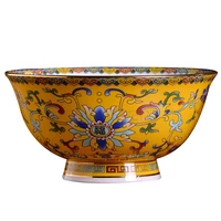vintage chinese tradition ceramic tableware soup rice bowl jingdezhen bone china ramen bowls salad mixing bowls