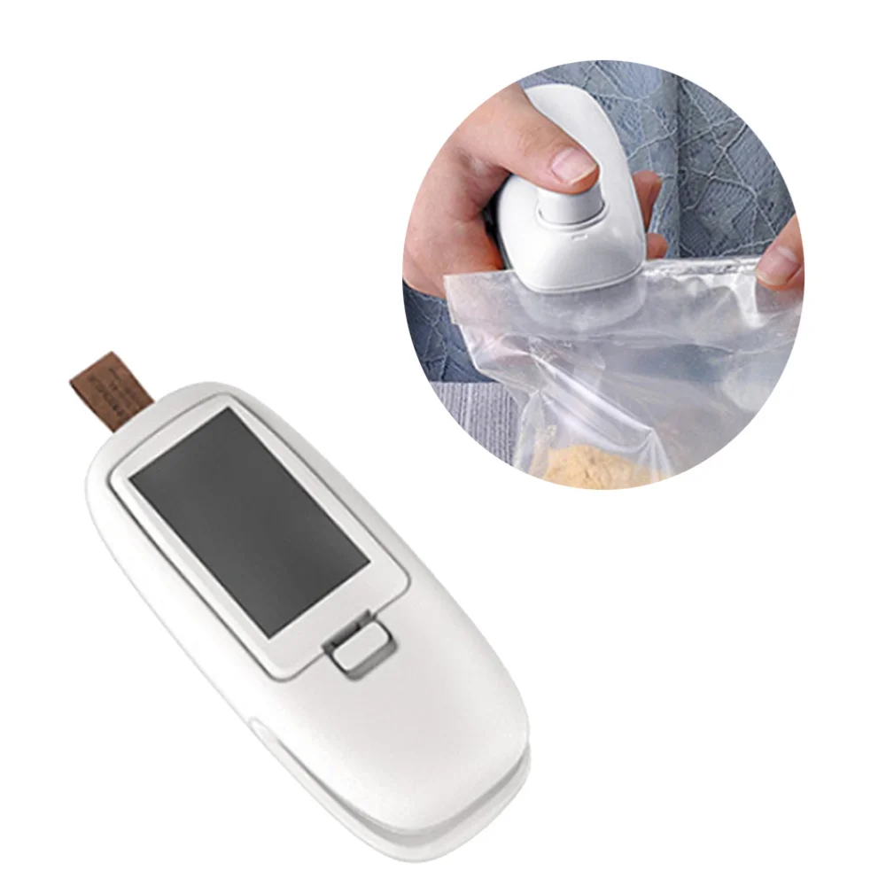 

Bag Sealing Machine Mini Porable Manual Hand Press Food Packing Bag Sealer for Food Savers Storage (Random Color, Battery)