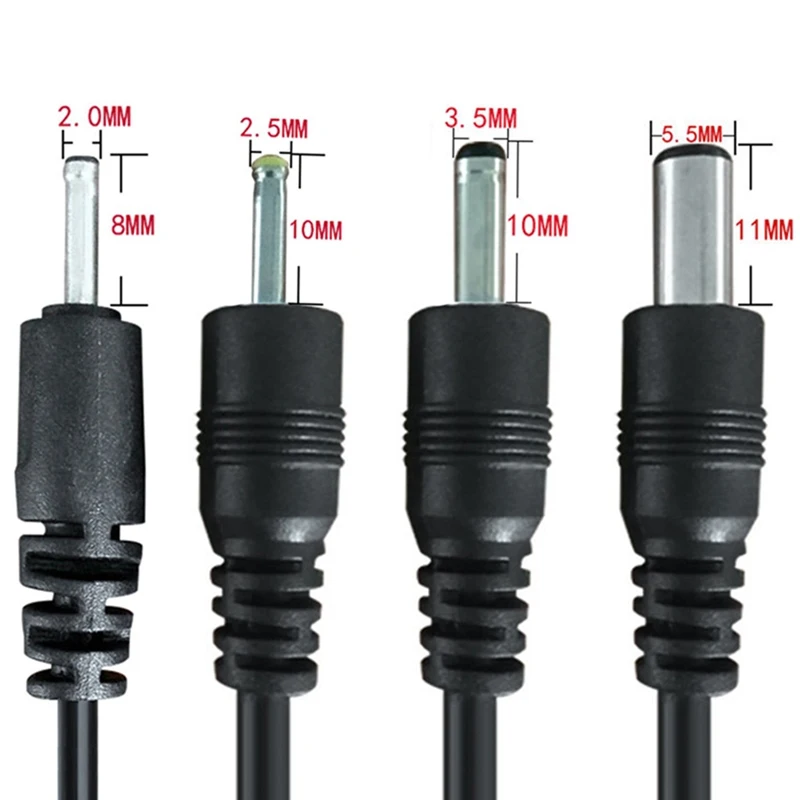 USB штекер для 5 5*2 1/4 0*1 7/3 5*1 35/2 5*0 7/2 0*0 6 мм DC разъем питания кабель переменного тока