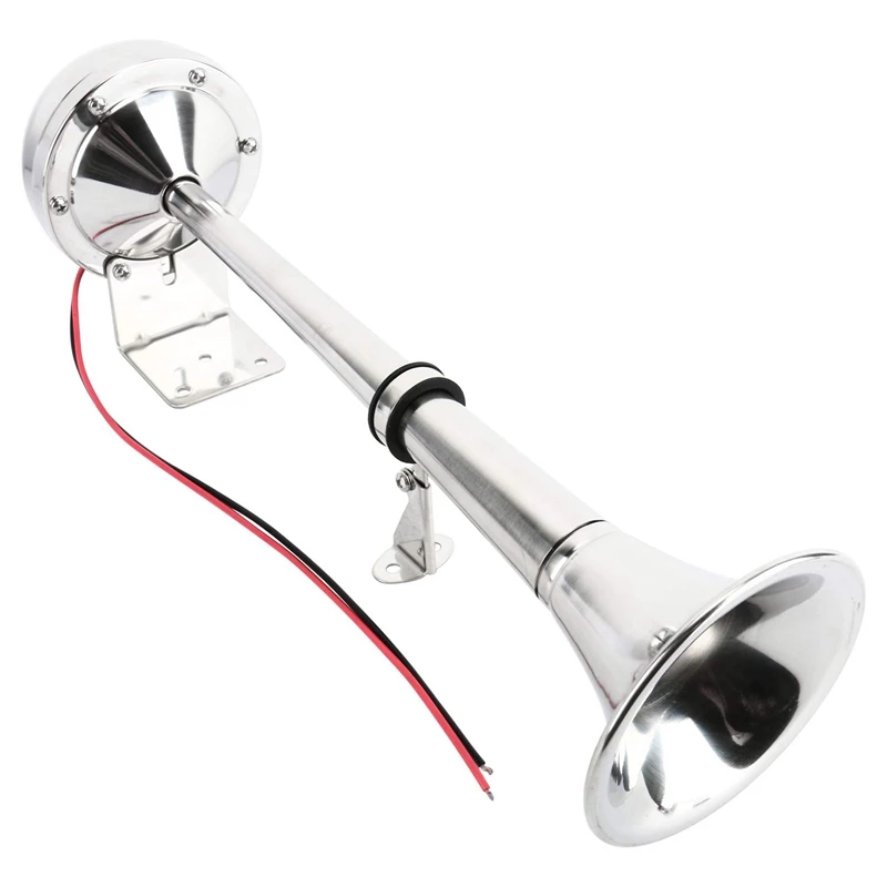 

12 V Marine Boat Stainless Steel Single Speaker Horn, Low Tone