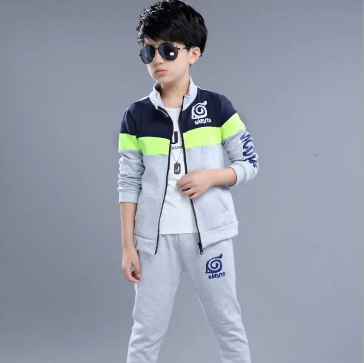 Комплект одежды для мальчиков и девочек 3 - 12 лет корейский стиль Свитшот штаны