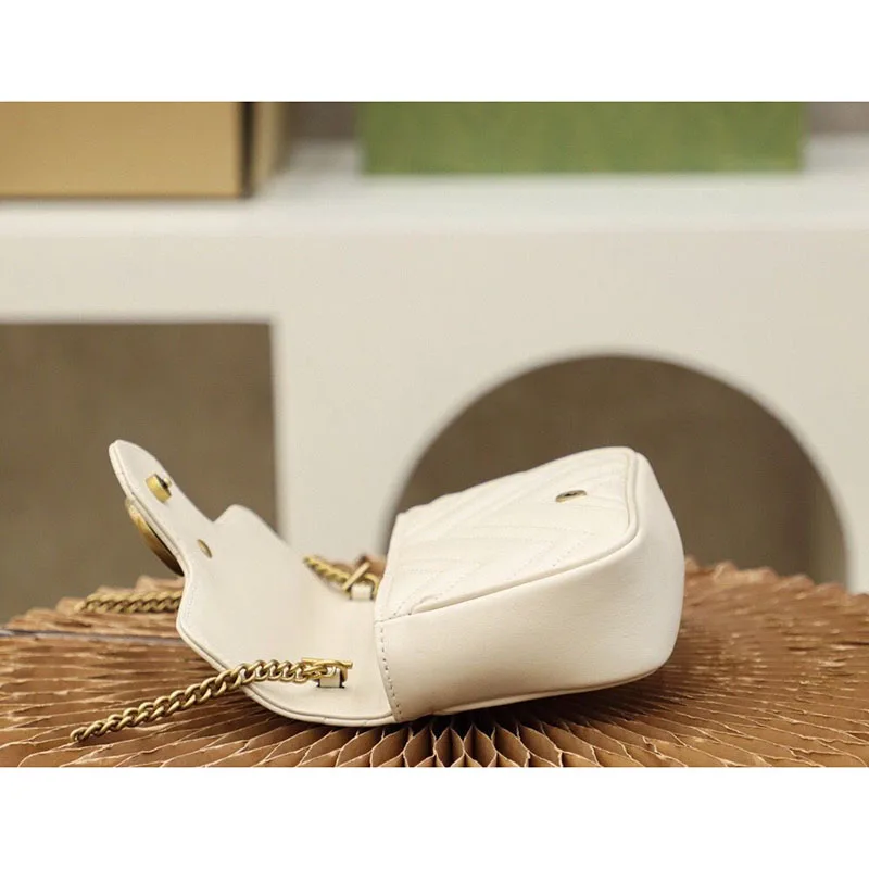 

Luxury ladies brand new genuine leather love chain bag shoulder bag classic mini GG messenger bag