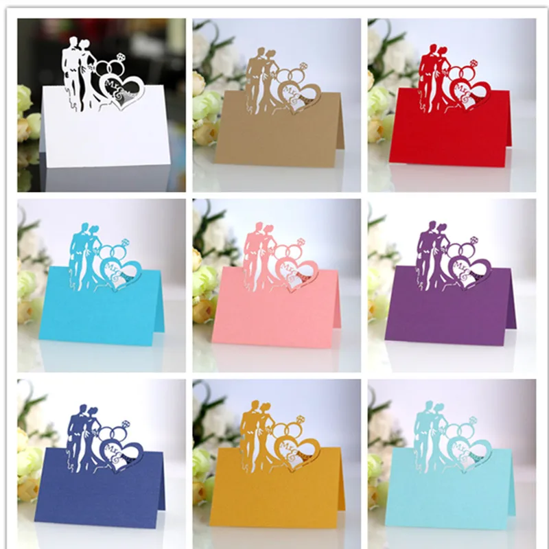 2020 новинка 10 шт. лазерная резка настольный держатель для карт свадебное