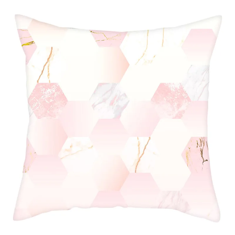Чехол на подушку Fuwatacchi с мраморной неровной текстурой цветной лаконичный для