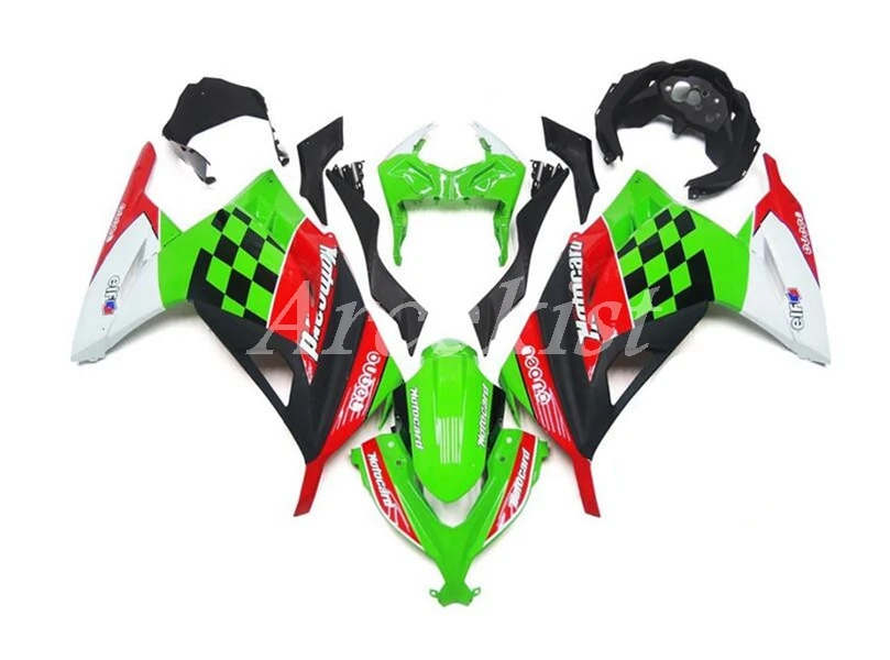 

Новый комплект обтекателей для мотоцикла ABS Подходит для Kawasaki Ninja 300 EX300 ninja300r 2013 2014 2015 13 14 15 16 17 18 Красный Зеленый