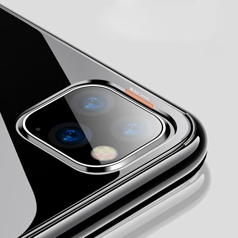 Suntaiho роскошный стеклянный чехол для iPhone 11 Pro XS Чехлы для MAX XR ультра тонкий прозрачный задний стеклянный чехол для iPhone X 7 8 Мягкий край